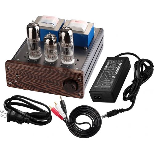  Douk Audio Nobsound Mini 20-Watt 6N6+6N2 Vacuum Tube Amplifier SEPP Class AB Desktop Stereo Power Amp for HiFi Home Audio Sound System (DJ418)