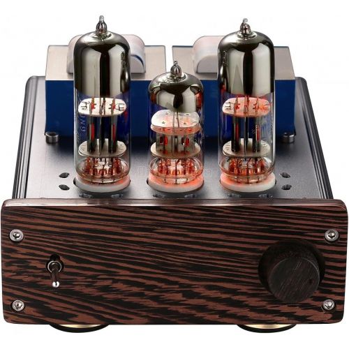  Douk Audio Nobsound Mini 20-Watt 6N6+6N2 Vacuum Tube Amplifier SEPP Class AB Desktop Stereo Power Amp for HiFi Home Audio Sound System (DJ418)