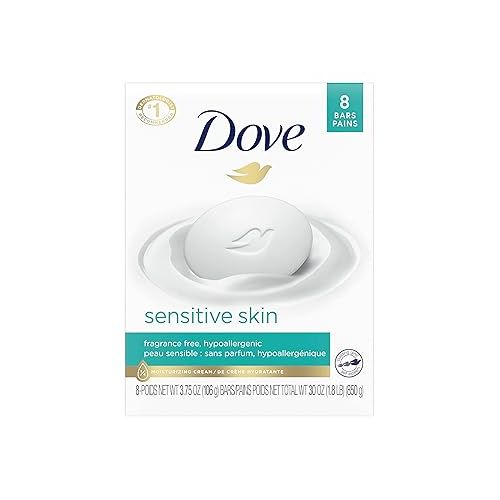  Dove Beauty Bar Gentle Skin Cleanser Pink 6 Bars Moisturizing for Soft Care More Than Soap 3.75 oz & Beauty Bar More Moisturizing Than Bar Soap for Softer Skin