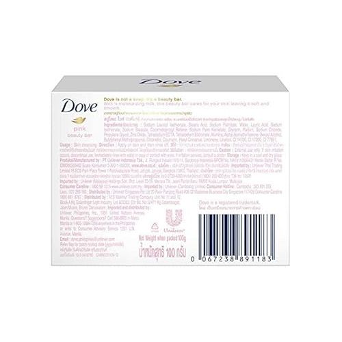  Dove Pink Beauty Cream Bar Soap, 100 Gram / 3.5 Ounce Bars (Pack of 8)