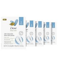 Dove Body Love Beauty Bar Soap Dry-Cracked Skin Replenish 10 Count Hypoallergenic Beauty Bar 24 Hour Nourishment & Instant Dryness Relief Pro Ceramides 7.5 oz