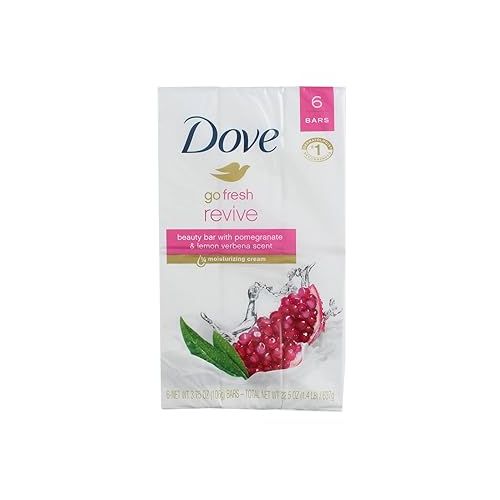  Dove Beauty Bar Skin Cleanser for Gentle Soft Skin Care Shea Butter & Beauty Bar Gentle Skin Cleanser For Softer and Smoother Skin Rejuvenating More Moisturizing Than Bar Soap, 3.75 Ounce (Pack of 6)