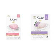 Dove Beauty Bar Gentle Skin Cleanser Pink 6 Bars Moisturizing & Beauty Bar Gentle Skin Cleanser Moisturizing for Gentle Soft Skin Care Indulging Sweet Cream More Moisturizing Than Bar Soap