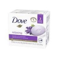 Dove relaxing lavender oil & chamomile, 3 count, 3.17 oz, total weight 9.52 oz