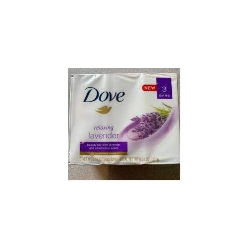  Dove relaxing lavender oil & chamomile, 3 count, 3.17 oz, total weight 9.52 oz