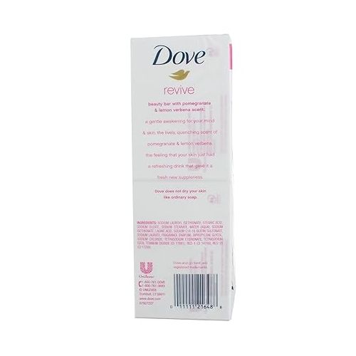  Dove Body Wash Rejuvenating Pomegranate & Hibiscus 4 Count for Renewed & Beauty Bar Gentle Skin Cleanser For Softer and Smoother Skin Rejuvenating More Moisturizing Than Bar Soap