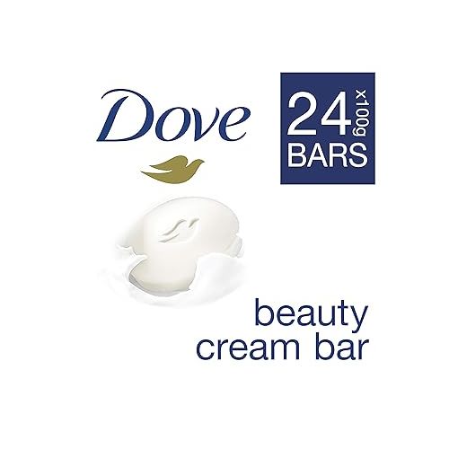  Dove Beauty Cream Bar White Soap, 4 Bars - 3.52 Oz / 100g x Pack of 6 ( Total 24 Bars)