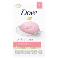 Dove Beauty Bar Gentle Skin Cleanser Pink 6 Bars Moisturizing for Soft Care More Than Soap 3.75 oz
