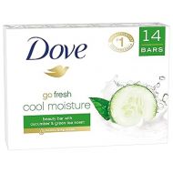 Dove go fresh Beauty Bar, Cucumber and Green Tea 4 oz, 14 Bar