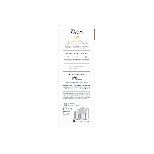  Dove Beauty Bar Skin Cleanser for Gentle Soft Skin Care Shea Butter More Moisturizing & Body Wash with Pump Deep Moisture For Dry Skin Moisturizing Skin Cleanser with 24hr