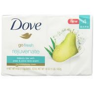 Dove Go Fresh Beauty Bar, Pear and Aloe Vera, 4 Count