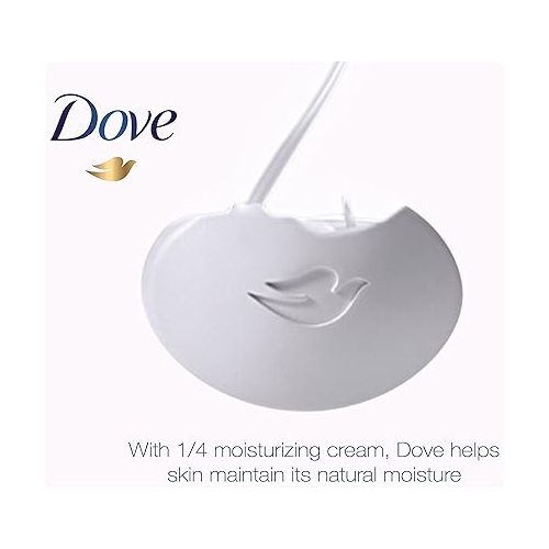  Dove Beauty Bar Gentle Skin Cleanser Moisturizing for Gentle Soft Skin Care Original Made With 1/4 Moisturizing Cream 3.17 oz, 3 Bars