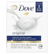 Dove Beauty Bar Gentle Skin Cleanser Moisturizing Cream, 3.75 oz, 2 Bars, Pack of 12