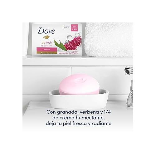  DOVE BAR SOAP - POMEGRANATE 100g / 3.5oz (Pack of 4)