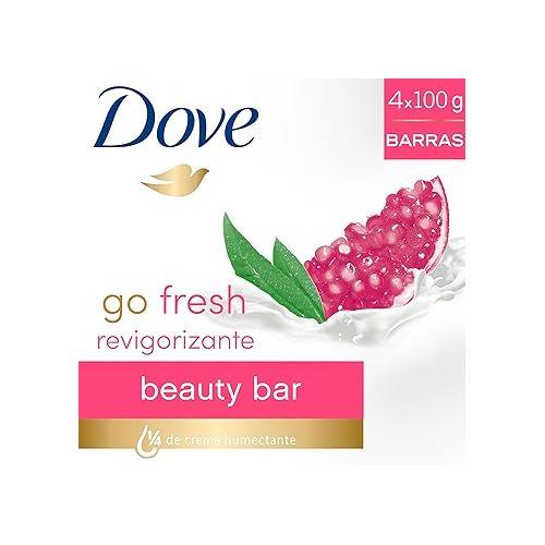  DOVE BAR SOAP - POMEGRANATE 100g / 3.5oz (Pack of 4)