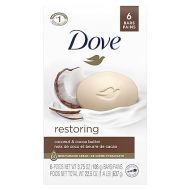 Dove Beauty Bar For Softer Skin Coconut Milk More Moisturizing Than Bar Soap, 3.75 Ounce - 6 Count (Pack of 1) - Packaging May Vary