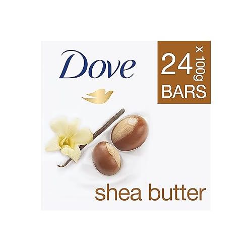  Dove Purely Pampering Shea Butter Beauty Bar, White Vanilla, 1 Count (Pack of 24)