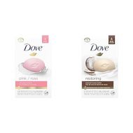 Dove Beauty Bar Gentle Skin Cleanser Pink 6 Bars Moisturizing for Soft Care More Than Soap 3.75 oz & Beauty Bar For Softer Skin Coconut Milk More Moisturizing Than Bar Soap, 3.75 Ounce - 6 Count