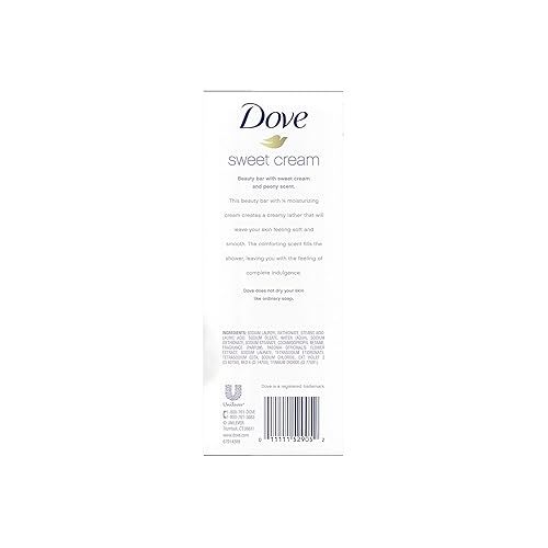  Dove Purely Pampering Beauty Bar, Sweet Cream & Peony, 4 oz bars, 6 ea (Pack of 4)