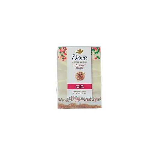  Dove Sugar Cookie Beauty Bar Soap for Deep Nourishment Limited Edition Holiday Treats 7.5 oz, 2 Count