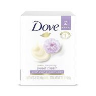Dove Beauty Bar for Softer Skin Sweet Cream & Peony More Moisturizing Than Bar Soap 3.75 oz 2 Bars