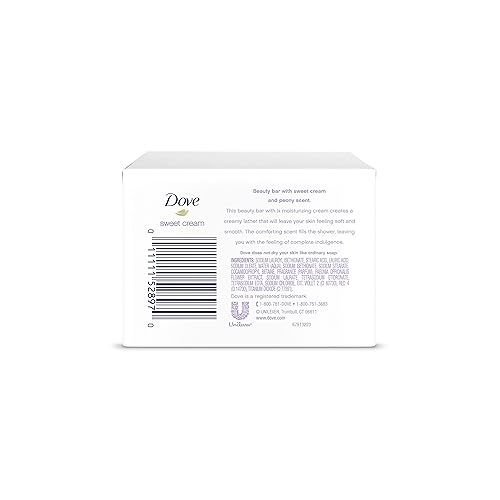  Dove Beauty Bar for Softer Skin Sweet Cream & Peony More Moisturizing Than Bar Soap 3.75 oz 2 Bars