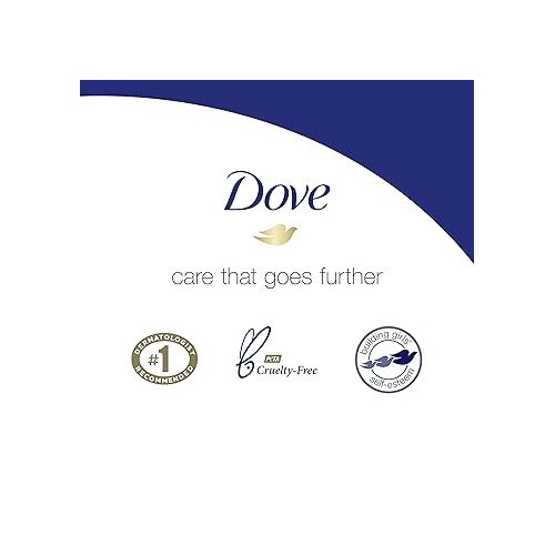  Dove Beauty Bar Gentle Cleanser for Softer and Smoother Skin with 1/4 Moisturizing Cream White More Moisturizing than Bar Soap, 3.75 oz, 14 Bars