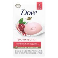 Dove Beauty Bar Gentle Skin Cleanser For Softer and Smoother Skin Rejuvenating More Moisturizing Than Bar Soap, 3.75 Ounce (Pack of 6)