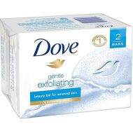 Dove Beauty Bar Soap - Gentle Exfoliating - 2 Count 4 OZ Bars Per Package - Pack of 3 Packages (Total of 6 Bars)