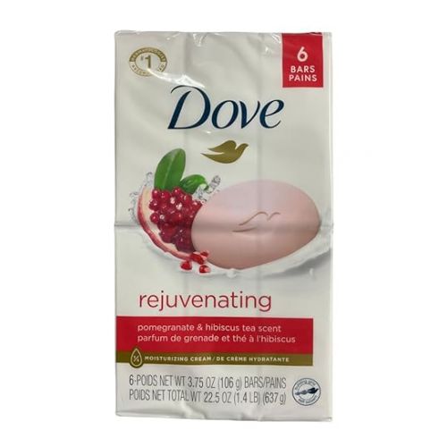  Dove Go Fresh Revive Beauty Bars, Pomegranate & Lemon Verbena, 4 oz bars, (Pack of 1 Bar)
