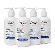 Dove Nourishing-Hand-Sanitizer 99.99% Effective Against Germs Deep Moisture Antibacterial Gel with 61% Alcohol and Lasting Moisturization For Up to 8 Hours 8 oz 4 Count