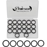 Dovesun Fishing Rod Repair Kit Fishing Rod Guide Repair Kit?Rod Ceramic Guides Ring 12 Sizes 0.15in to 1.18in