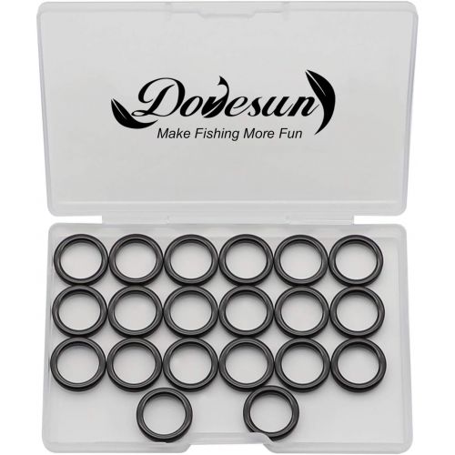  Dovesun Fishing Rod Repair Kit Fishing Rod Guide Repair Kit?Rod Ceramic Guides Ring 12 Sizes 0.15in to 1.18in