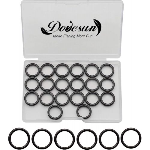  Dovesun Fishing Rod Repair Kit Fishing Rod Guide Repair Kit?Rod Ceramic Guides Ring 12 Sizes 0.15in to 1.18in