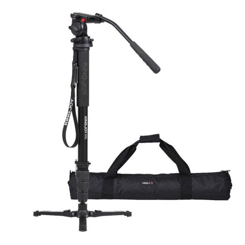  Dovewill Kingjoy MP3008 4 Section Camera Monopod w Fluid Drag Tripod Head Aluminum