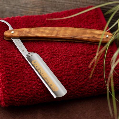  Dovo DOVO Inox Straight Razor with Olive Wood Handle 58 Inch, 10 g.