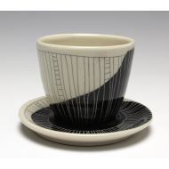 /DowdHouseStudios Cup & Saucer with Line Reflection