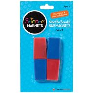 Dowling Magnets North/South Bar Magnets (3.13 inches Long x 1 inch Wide x .38 inch Thick), Set of 2