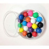 [아마존베스트]Dowling Magnets Magnet Marbles (.63 inch in Diameter), Set of 20 in Clear Dish