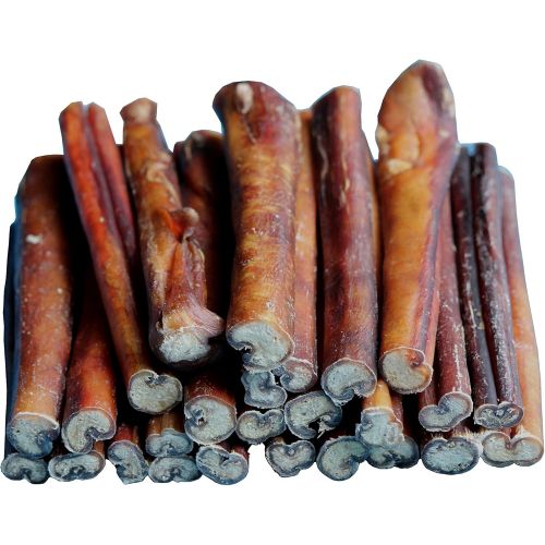  [아마존 핫딜]  [아마존핫딜]Downtown Pet Supply 6 inch Bully Sticks, Standard Regular Thick Select Dog Dental Chew Treats