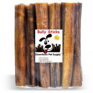 Downtown Pet Supply 6 & 12 inch Premium All Natural Beef Bully Sticks, Jumbo Extra Thick Dog Dental Chew Treats - Grain Free, High in Protein, Low in Fat
