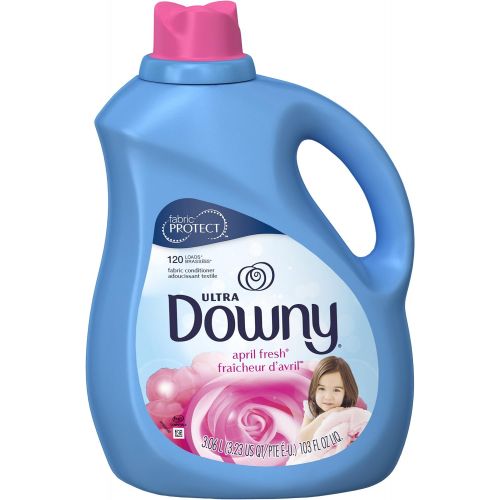  Downy Ultra Liquid Fabric Conditioner, April Fresh Scent, 103 Fl Oz (Pack of 4)