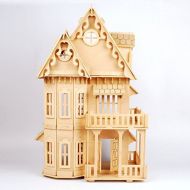 17 Wooden Dream Dollhouse 6 Rooms DIY Kits Miniature Doll House Great for Gift by Dowonsol