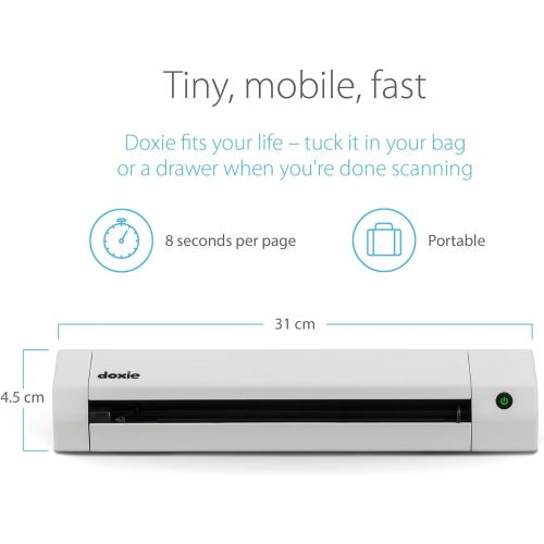  [아마존베스트]Doxie Go SE - The Intuitive Portable Scanner with Rechargeable Battery and Amazing Software