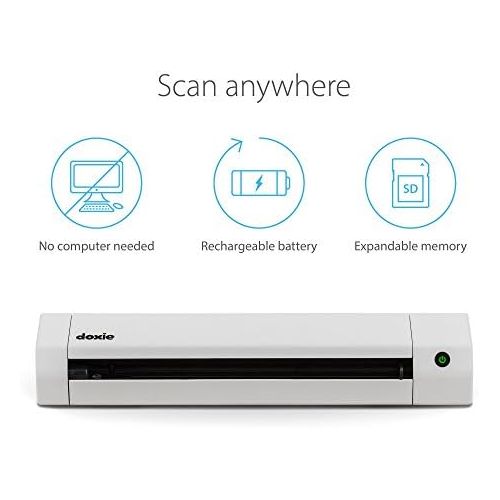  [아마존베스트]Doxie portable scanner for going paperless with rechargeable battery and brilliant software.