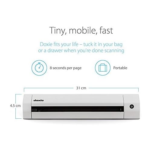  [아마존베스트]Doxie portable scanner for going paperless with rechargeable battery and brilliant software.