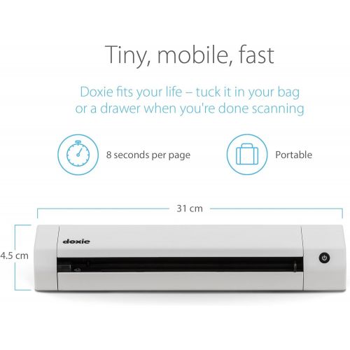  [아마존베스트]Doxie portable scanner for going paperless with rechargeable battery and brilliant software.