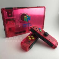 Doylescustoms Watermelon red! N64 inspired joycon and backplate set