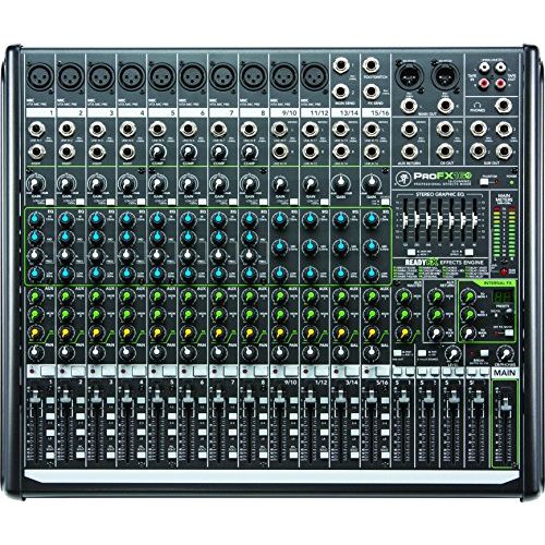  Mackie PROFX16V2 16-Channel 4-Bus Compact Mixer with USB and Effects
