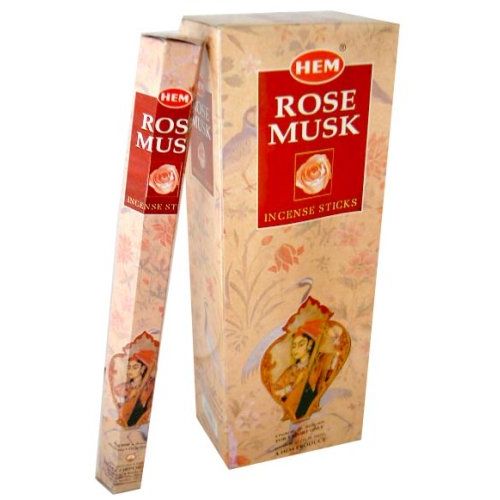  인센스스틱 Dpnamron Rose Musk Incense Sticks Six-Pack (20 Sticks Per Pack) Box